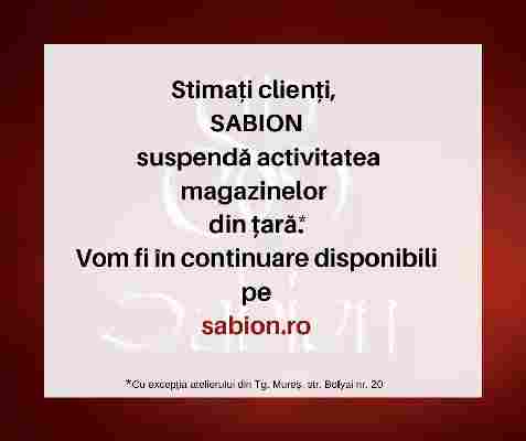 Comunicat: magazinele Sabion din țară își suspendă activitatea